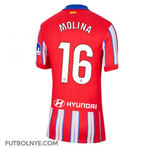 Camiseta Atletico Madrid Nahuel Molina #16 Primera Equipación para mujer 2024-25 manga corta